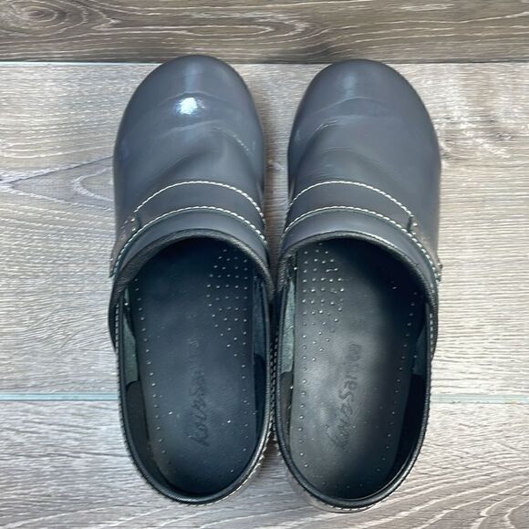 Koi by Sanita Lindsey Gray Patent Leather Women’s Size 9.5-10/EU 40 Slip On Clog - Picture 5 of 11